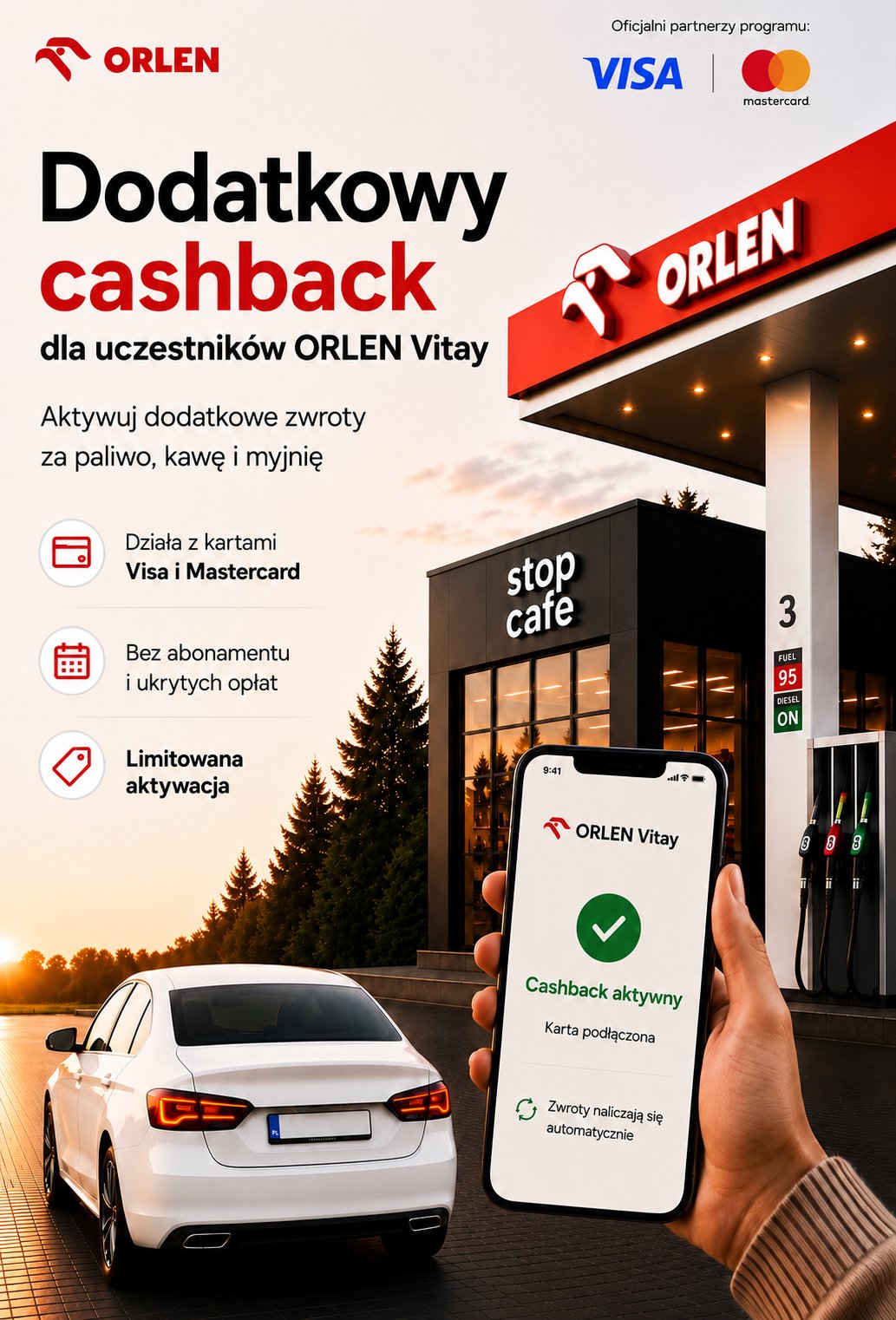 Dodatkowy cashback dla uczestników ORLEN Vitay